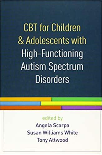 Book cover of "CBT for Children and Adolescents with High-Functioning Autism Spectrum Disorders "