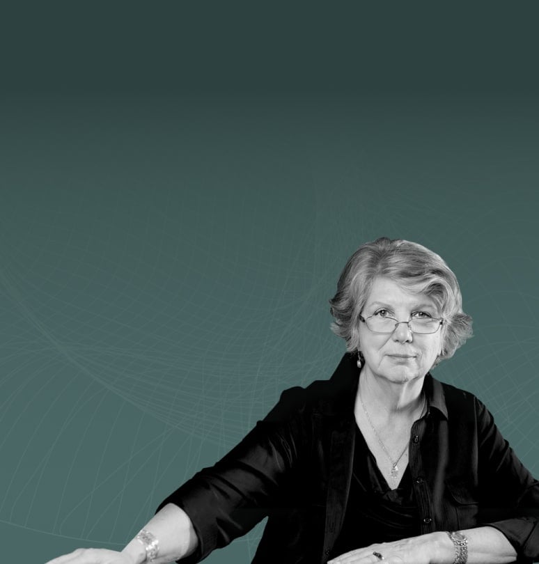 Marsha linehan looking directly at camera