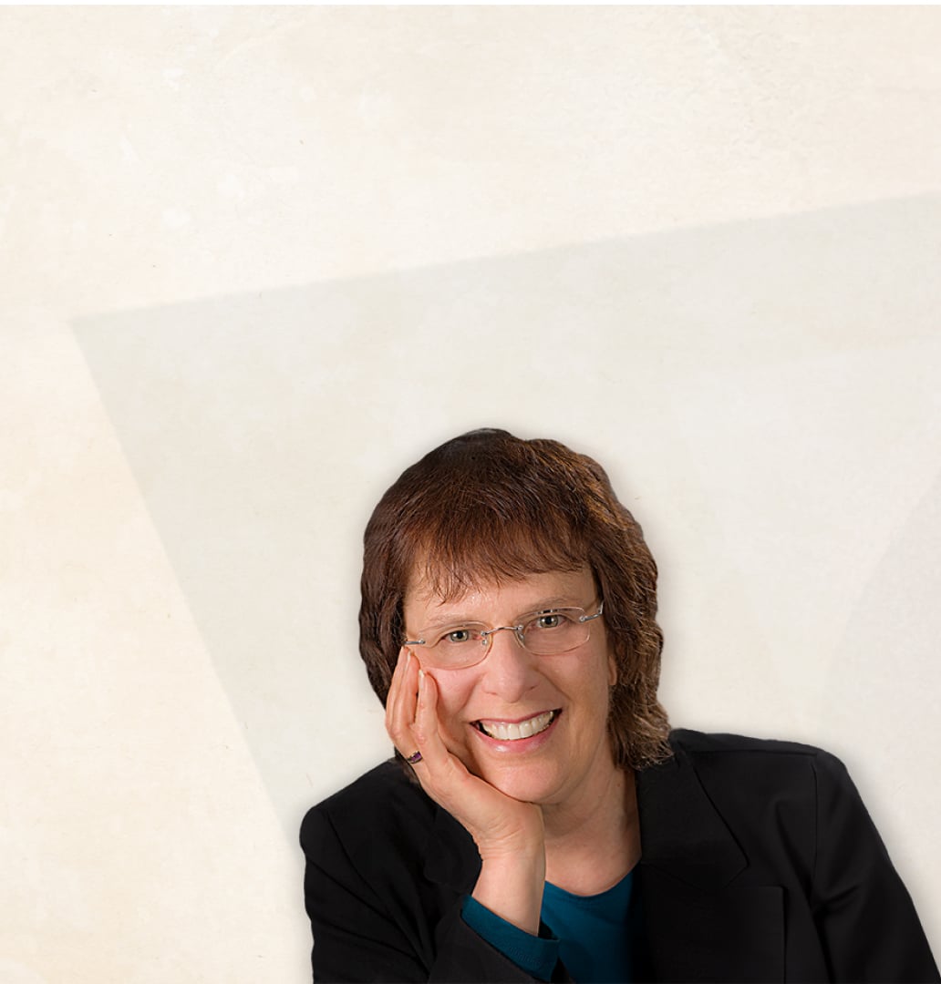 Francine Shapiro smiling and looking towards the camera